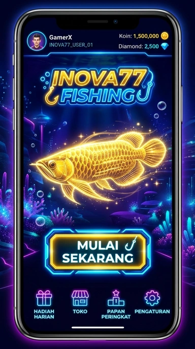 Tampilan utama aplikasi inova77 untuk pengguna Android.